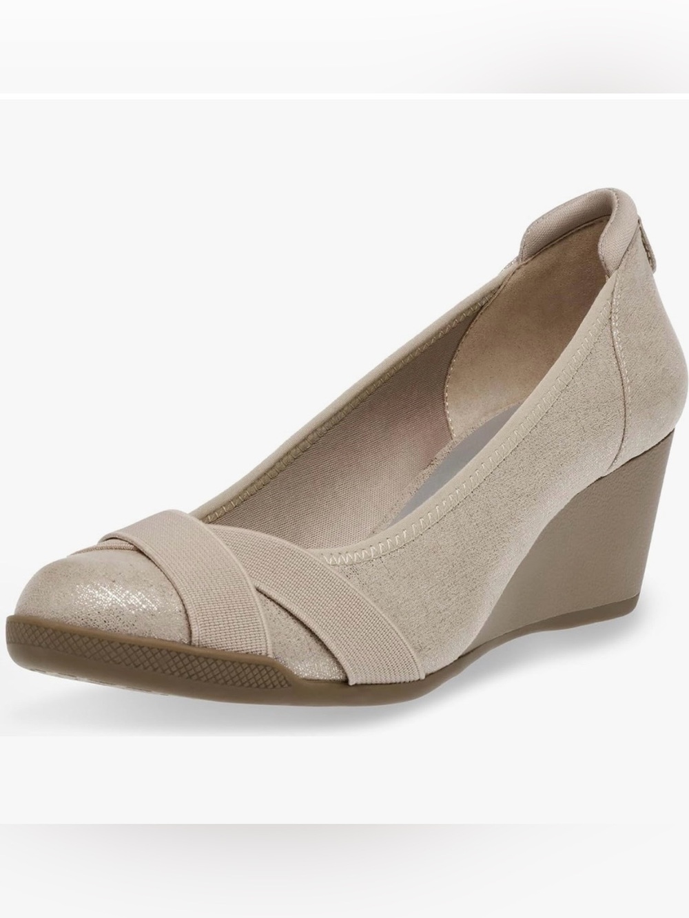 Anne Klein Sport Timeout iFlex
Taupe Wedge Heels Size 6